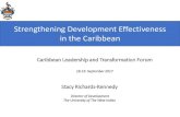 Strengthening Development Effectiveness in the Caribbean · 2019. 12. 18. · Caribbean development trajectories to 2030 End extreme poverty Universal access to energy The Caribbean