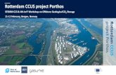 Rotterdam CCUS project Porthos...Liquide and Air Products first potential customers • 54 km pipeline (33 km onshore, 21 km offshore) • Compressorstation • Storage capacity P-18