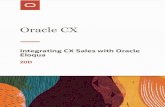 Eloqua Integrating CX Sales with Oracle...• CX Sales account, contact, and lead data is synchronized to Eloqua where you can use it to perform segmentation, and run targeted marketing