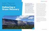 Solar Thermal - Delivering a Green Recovery · 2020. 9. 16. · European solar thermal industry is estimated at over 2 billion euros. Annually, this industrial sector contributes