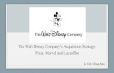Pixar, Marvel and Lucasfilm The Walt Disney Company’s ...The Walt Disney Company: A Corporate Strategy Analysis. Case Study. University of Richmond: Robins School of Business, 2012.