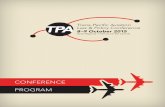 CONFERENCE PROGRAM · 2020. 12. 25. · Trans-Pacific & Regional Perspectives 12.30 L Lunch Presentation: FOUNDATIONS OF TRANS-PACIFIC AVIATION GROWTH 14.00 3 AIRPORTS AND TRANS-PACIFIC