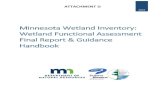 Minnesota Wetland Inventory: Wetland Functional ......Final Report & Guidance Handbook i ACKNOWLEDGEMENTS This document was developed for the Minnesota Update of the National Wetland
