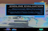 ENDLINE EVALUATION - ReliefWeb...contained national organization, run by Afghan women for Afghan women with continued support from mm in terms of capacity building, financial support,
