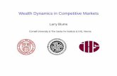 Wealth Dynamics in Competitive Marketsleb/pisaslides.pdf · 2011. 6. 24. · to get up Paley’s Evidences of Christianity, and his Moral Philosophy...The logic of this book and as
