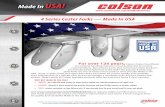 Made In USA! - Colson Casters · 2016. 5. 4. · 4 Series Caster Forks — Made In USA For over 125 years, Colson Caster has offered the material handling industry’s most quality