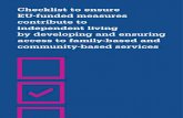 contribute to independent living by developing and ensuring ......6 Structural Funds Watch (2018) “Inclusion for all: achievements and challenges in using EU funds to support community