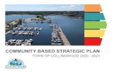 COMMUNITY BASED STRATEGIC PLAN · 2020. 9. 24. · INTRODUCTION The Community Based Strategic Plan (CBSP) is a vitally-important guiding document which sets and communicates Collingwood’s