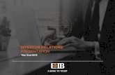 INVESTOR RELATIONS - Commercial International Bank...4 Commercial International Bank | Investor Relations Presentation Overview | About CIB | Financial Review | Conclusion Egypt’s