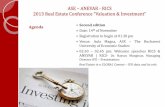 ASE ANEVAR - RICS t r s u Real Estate Conference ... · ASE –ANEVAR - RICS t r s u Real Estate Conference “Valuation & Investment” Agenda Second edition Date: 14th of November
