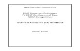 HUD Homeless Assistance FY 2017 Continuum of Care NOFA ......This CoC Technical Assistance (TA) Workshop is intended to help projects prepare for the 2017 local competition for CoC
