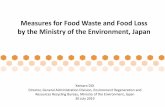 Measures for Food Waste and Food Loss by the Ministry of the … Doi_EN.pdf · 2019. 8. 28. · Food Waste 27.59 mil tons Amount of shipment for food （Gross Food＋Food for Processing）
