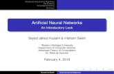 Artiﬁcial Neural Networks - Western Michigan University · 2016. 2. 4. · Introduction Concepts Applications Case Study Bene ts/Limitations Questions Problem Solution Outline 1