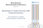 Blockchain in Trade Processes WP Financial Services · 2018. 5. 2. · Blockchain Workshop/Conference 26 April 2018 Blockchain in Trade Processes WP Financial Services. Carlo Salomone,