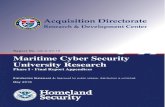 Report No. CG-D-07-16 Maritime Cyber Security University ...New London, CT 06320 Maritime Cyber Security University Research: Phase I - Final Report Appendices iii UNCLAS | CG-926