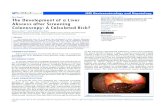 The Development of a Liver Abscess after Screening ...normal range 0-10 mg/l) and elevated liver enzymes (ALAT 169 IU/l, normal range 0-35 IU/l ). Sonography of the abdomen showed