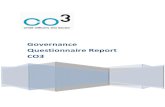 Governance Questionnaire Report - CO3...2 Governance Questionnaire Results At a time when the challenges and complexities of leadership in the Third Sector continue to grow, good practice