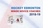 HOCKEY EDMONTON - Ramp Interactive · Half-ice Game Logistics ... Edmonton will use this as a structural template to build the Intro to Hockey season. 8 MINOR NOVICE EVENTS ... PowerPoint