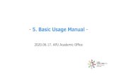 5. Basic Usage Manual - Ritsumeikan Asia Pacific University...-5. Basic Usage Manual-2020.06.17. APU Academic Office Testing Microphone/Speaker Function (1/2) 2 Before Class Starts