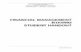 FINANCIAL MANAGEMENT B1K0992 STUDENT HANDOUT...In This Lesson This lesson discusses the basics of financial responsibility and resources available to Marines. Topic Page ... - Financial
