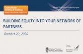 BUILDING EQUITY INTO YOUR NETWORK OF PARTNERS...1. Level Setting –Build Consensus On Racial Equity And Inclusion Principles 1. Train your stakeholder group in equity principles 2.