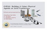 CHESS: Building A Cyber-Physical Agenda on Solid Foundations · 2018. 4. 3. · CHESS: Building A Cyber-Physical Agenda on Solid Foundations Edited and presented by Jonathan Sprinkle