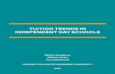 TUITION TRENDS IN INDEPENDENT DAY SCHOOLS · 2017. 2. 2. · As tuitions continue to outpace increases in inﬂation, ﬁnancial aid budgets will continue to rise. And as ﬁnancial