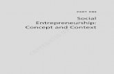 Social Entrepreneurship: Concept and Context ......4 social Entrepreneurship author(s), Year Definition Austin, Stevenson, & Wei-Skillern (2006)3 Innovative, social value creating