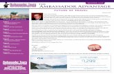 FUTURE OF TRAVEL - Ambassador Tours · If you’re reading this newsletter, the odds are good that you know me, you know Ambassador Tours, and you know the value of working with a