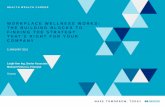 WORKPLACE WELLNESS WORKS: THE BUILDING BLOCKS TO …€¦ · health wealth career workplace wellness works: the building blocks to finding the strategy that's right for your company
