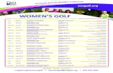 Join the fun and camaraderie of MGA WOMEN’S GOLFwith cruise & food after golf Minnetonka Beach 9 holes casual golf w/ on-course games MON-TUE Aug 12-13 JUNIOR TEAM - GIRLS’ Owatonna