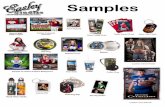 Samples · 2019. 5. 12. · Samples Game Tickets (5 ea) Memory Mate (Little League) Custom Composite (Schools) T r ad eC s(12 ) Wall Cling Samples of Custom Graphics Background