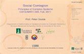 Social Contagion - Principles of Complex Systems …pdodds/teaching/courses/2011-08UVM...CSYS/MATH 300, Fall, 2011 Prof. Peter Dodds Department of Mathematics & Statistics | Center