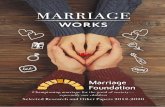 MARRIAGE...2 Marriage Foundation Selected Research and Other Papers 2012-2020 3In 2012, together with a group of like-minded individuals, I set up Marriage Foundation. Its main aim