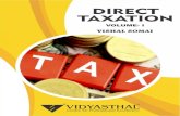 VISHAL SOMAI - Vidyasthalvidyasthal.com/study_material/Direct Taxation (Volume I).pdfVISHAL SOMAI VISHAL SOMAI is well known mentor and an eminent faculty of Direct and Indirect Taxation.