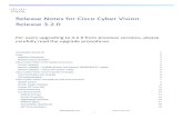 Release Notes for Cisco Cyber Vision Release 3.2...Release Notes for Cisco Cyber Vision Release 3.2.0 Cisco Systems, Inc. 2 Compatible device list Center Description VMware ESXi OVA