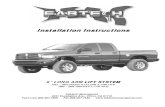 Installation Instructions - Fabtech MotorsportsInstallation Instructions 6” LONG ARM LIFT SYSTEM 2003 – 2008 DODGE RAM 2500 & 3500 4WD . 2006 – 2008 2500 MEGA CAB 4WD. Fabtech