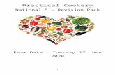Practical Cookery - Castlebrae€¦  · Web viewNational 5 – Revision Pack. Exam Date – Tuesday 2nd June 2020. Command Words used in the exam. Describe . You will answer as a