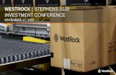 WESTROCK | STEPHENS 2020 INVESTMENT CONFERENCE · 2020. 11. 17. · INVESTMENT CONFERENCE NOVEMBER 17, 2020. ... This presentation shall not be considered to be part of any solicitation