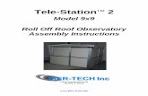 Model 9x9 Roll Off Roof Observatory Assembly Instructions · 2011. 4. 28. · Tele-StationTM 2 – 9x9 Roll Off Roof Observatory Assembly Instructions FIG 2-1 2. Wall Assembly Back