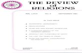 THE REVIEW of RELIGIONS...THE AHMADIYYA MOVEMENT The Ahmadiyya Movement was founded in 1889 by Hazrat Mirza Ghulam Ahmad, the expected world reformer and the Promised Messiah. The