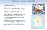 CSSF Sancerre Tasting: November 2020...2020/11/14  · CSSF Sancerre Tasting: November 2020 • Sancerre is a small village in the Loire Valley, about 100 miles south of Paris •