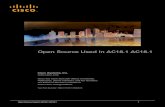 Open Source Used In AC18.1 AC18 - Cisco · 1.33 Code Generation Library 2.2.2 ... 1.75 Guava: Google Core Libraries for Java 18.0 1.75.1 Available under license 1.76 Guava: Google