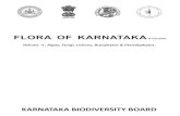 FLORA OF KARNATAKA of... · 2020. 5. 21. · CITATION Karnataka Biodiversity Board, 2019. FLORA OF KARNATAKA, A Checklist. Volume – 1: Algae, Fungi, Lichens, Bryophytes & Pteridophytes