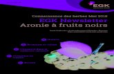 EGK Newsletter Aronie à fruits noirs · 2019. 2. 15. · Aronie à fruits noirs = Aronia melanocarpa // Rosacées = Rosaceae Noms vernaculaires: aronie noire, gueule noire Connaissance