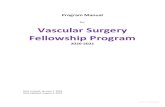 for Vascular Surgery Fellowship Program · and emergency room vascular consultation requests, and participate intimately and extensively in the operative and postoperative care of