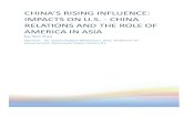 CHINA’S RISING INFLUENCE: IMPACTS ON U.S. - CHINA ...images.pcmac.org/SiSFiles/Schools/GA/GwinnettCounty/...defense agreements should relations between the two China’s turn confrontational.