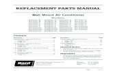 REPLACEMENT PARTS MANUAL - Bard HVAC€¦ · 13/11/2020  · Page 1 of 17 Wall Mount Air Conditioner. Models: REPLACEMENT PARTS MANUAL. Bard Manufacturing Company, Inc. Bryan, Ohio