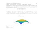 16.6 Parametric Surfaces and Their Areas · CHAPTER 16. VECTOR CALCULUS 239 16.6 Parametric Surfaces and Their Areas Comments. On the next page we summarize some ways of looking at