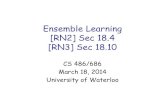 Ensemble Learning [RN2] Sec 18.4 [RN3] Sec 18ppoupart/teaching/cs486-winter14/slides/cs… · Ensemble Learning [RN2] Sec 18.4 [RN3] Sec 18.10 CS 486/686 March 18, 2014 University